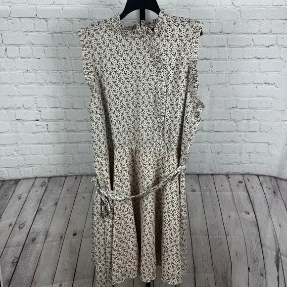 Eloquii Floral Print Ruffle Sleeve Dress Soze 26 - Picture 1 of 8